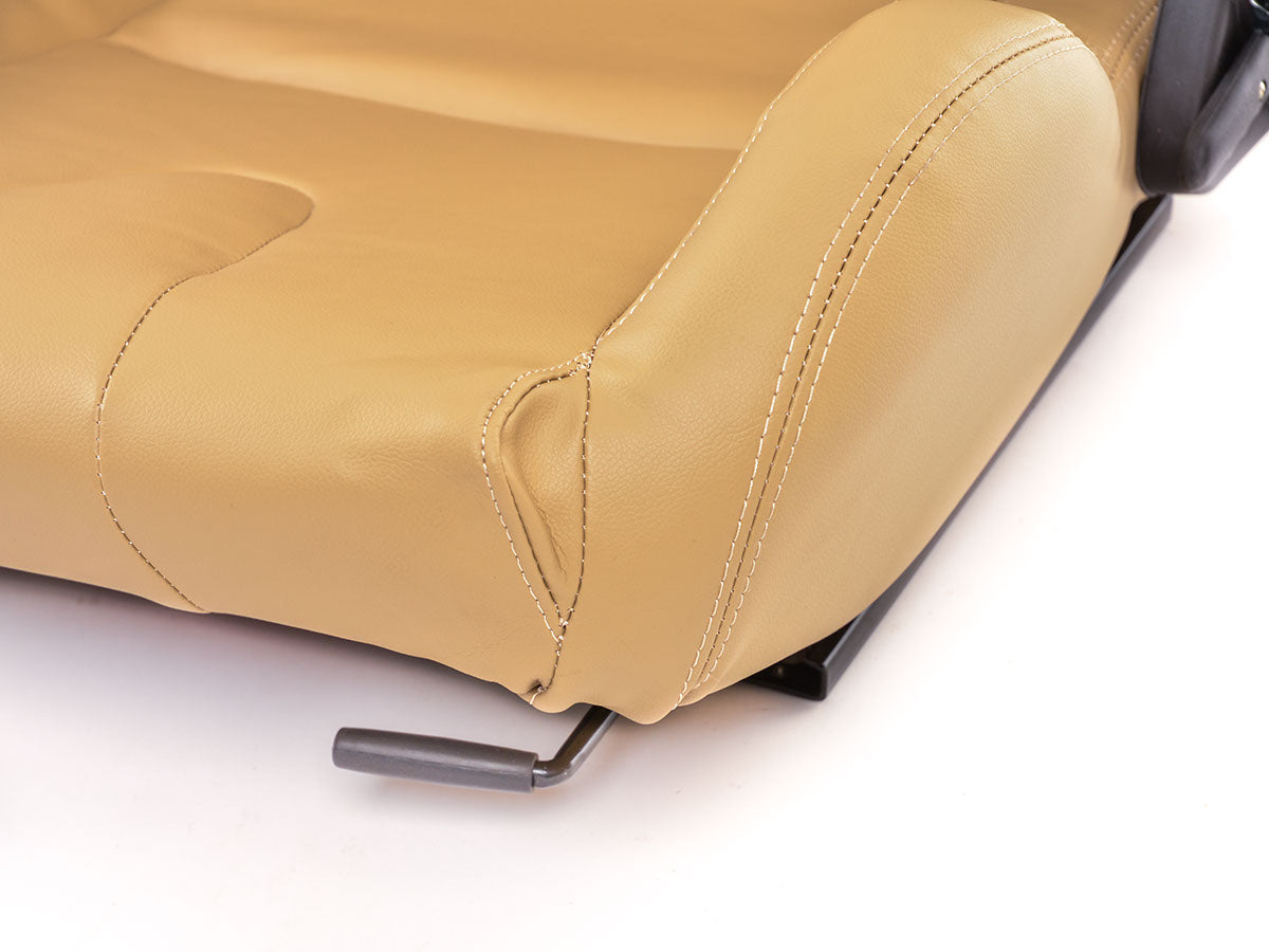 FK Sportsitze Auto Halbschalensitze Set Stuttgart Kunstleder beige