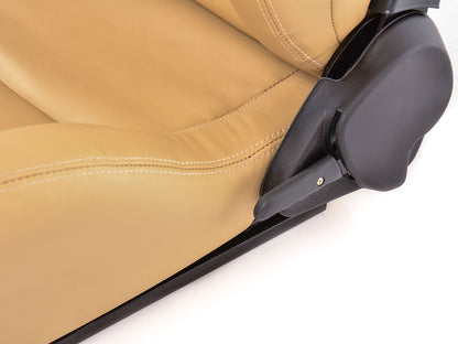 FK Sportsitze Auto Halbschalensitze Set Stuttgart Kunstleder beige