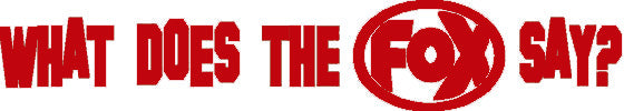 FOX FOX Sticker Rot "What does the FOX say?" - geplottet Höhe: 34mm  Breite: 200mm