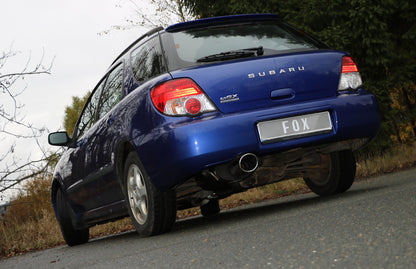 FOX Subaru Impreza GD/ GG - Stufenheck/ Kombi Endschalldämpfer Ø63,5mm - 129x106 Typ 44