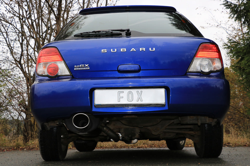 FOX Subaru Impreza GD/ GG - Stufenheck/ Kombi Endschalldämpfer Ø63,5mm - 129x106 Typ 44