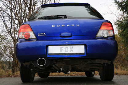 FOX Subaru Impreza GD/ GG - Stufenheck/ Kombi Endschalldämpfer Ø63,5mm - 129x106 Typ 44