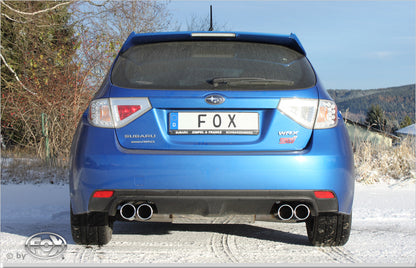 FOX Subaru Impreza GRF 4x4 - WRX Endschalldämpfer quer Ausgang rechts/links - 2x100 Typ 12 rechts/links