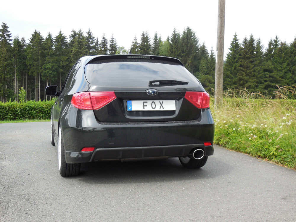 FOX Subaru Impreza GHD Schrägheck Endschalldämpfer quer rechts - 129x106 Typ 32