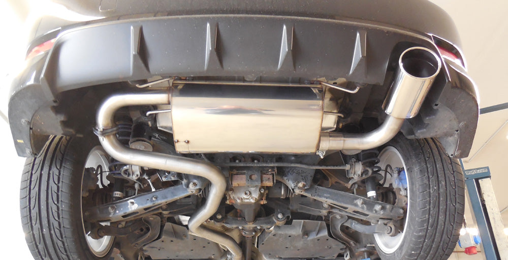 FOX Subaru Impreza GHD Schrägheck Endschalldämpfer quer rechts - 129x106 Typ 32