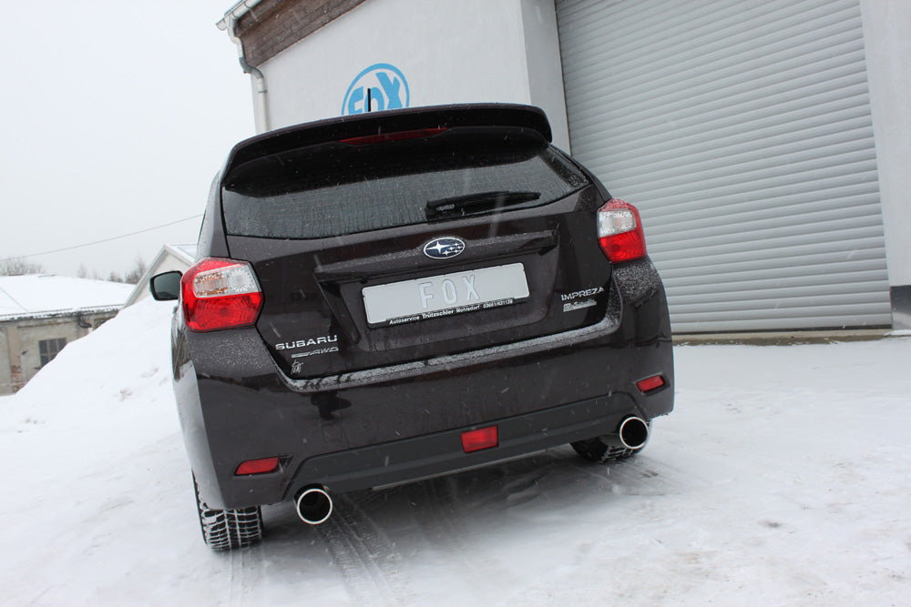 FOX Subaru Impreza GP 4x4 Endschalldämpfer quer Ausgang rechts/links - 1x100 Typ 12 rechts/links