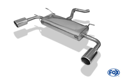 FOX Subaru Impreza GT7 AWD Endschalldämpfer quer Ausgang rechts/links - 1x100 Typ 16 rechts/links