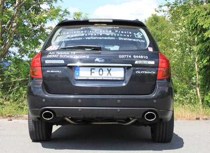 FOX Subaru Outback/ Legacy Outback BP - Kombi (Station Wagon) Endschalldämpfer rechts/links - 115x85 Typ 44 rechts/links