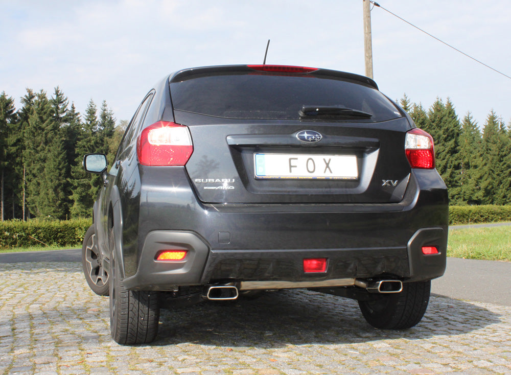 FOX Subaru XV Endschalldämpfer quer Ausgang rechts/links - 145x65 Typ 59 rechts/links