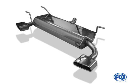 FOX Subaru XV Endschalldämpfer quer Ausgang rechts/links - 145x65 Typ 59 rechts/links
