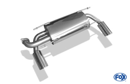 FOX Subaru BRZ/ Toyota GT86 Endschalldämpfer quer Ausgang rechts/links - 1x100 Typ 16 rechts/links