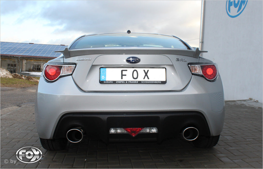 FOX Subaru BRZ/ Toyota GT86 Endschalldämpfer quer Ausgang rechts/links - 129x106 Typ 32 rechts/links
