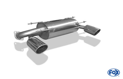 FOX Subaru BRZ/ Toyota GT86 Endschalldämpfer quer Ausgang rechts/links - 129x106 Typ 32 rechts/links