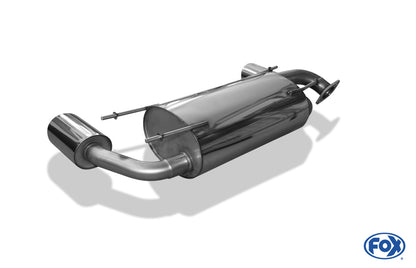 FOX Subaru BRZ/ Toyota GT86 Endschalldämpfer quer Ausgang rechts/links - 129x106 Typ 32 rechts/links
