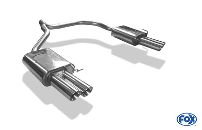 FOX Skoda Octavia Typ 1Z inkl. Facelift Endschalldämpfer rechts/links - 2x76 Typ 25 rechts/links