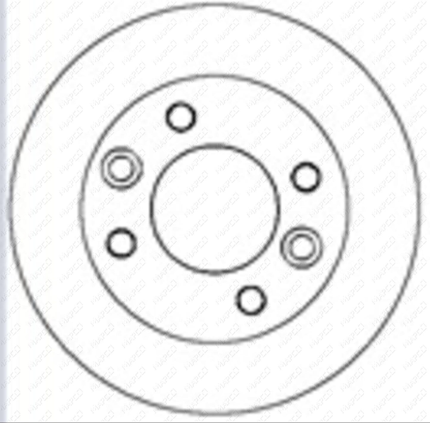 MAPCO Bremsscheibe Vorderachse  15282