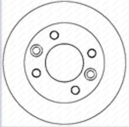 MAPCO Bremsscheibe Vorderachse  15282