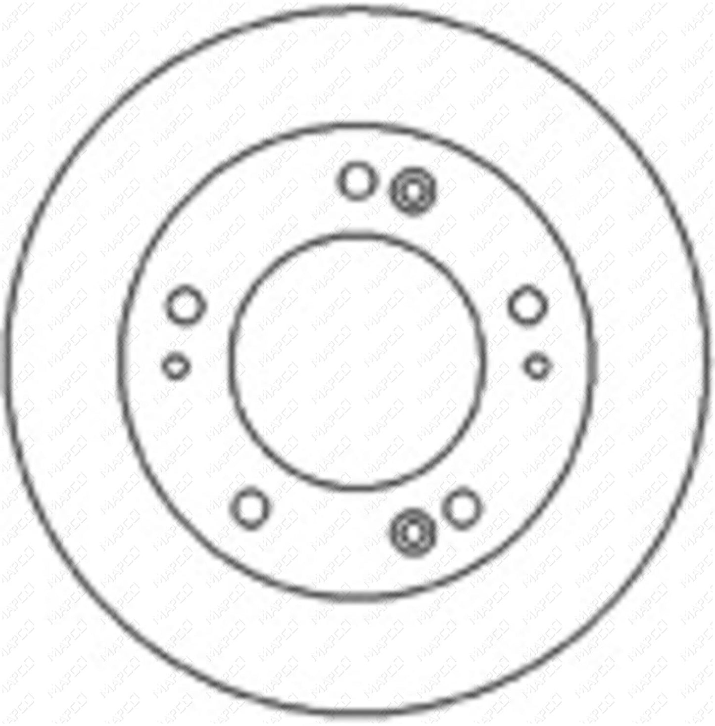 MAPCO Bremsscheibe Vorderachse  25570