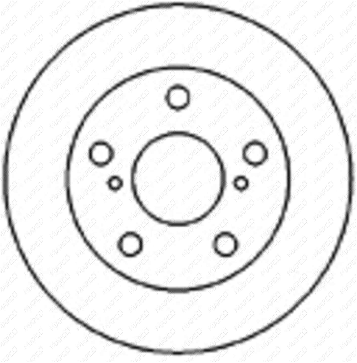 MAPCO Bremsscheibe Vorderachse  25554