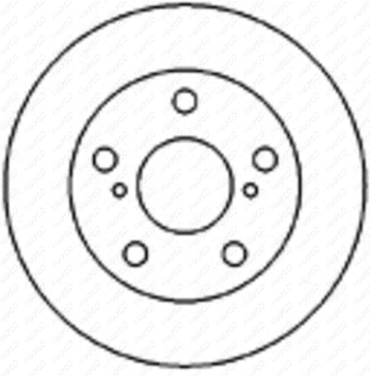 MAPCO Bremsscheibe Vorderachse  25554