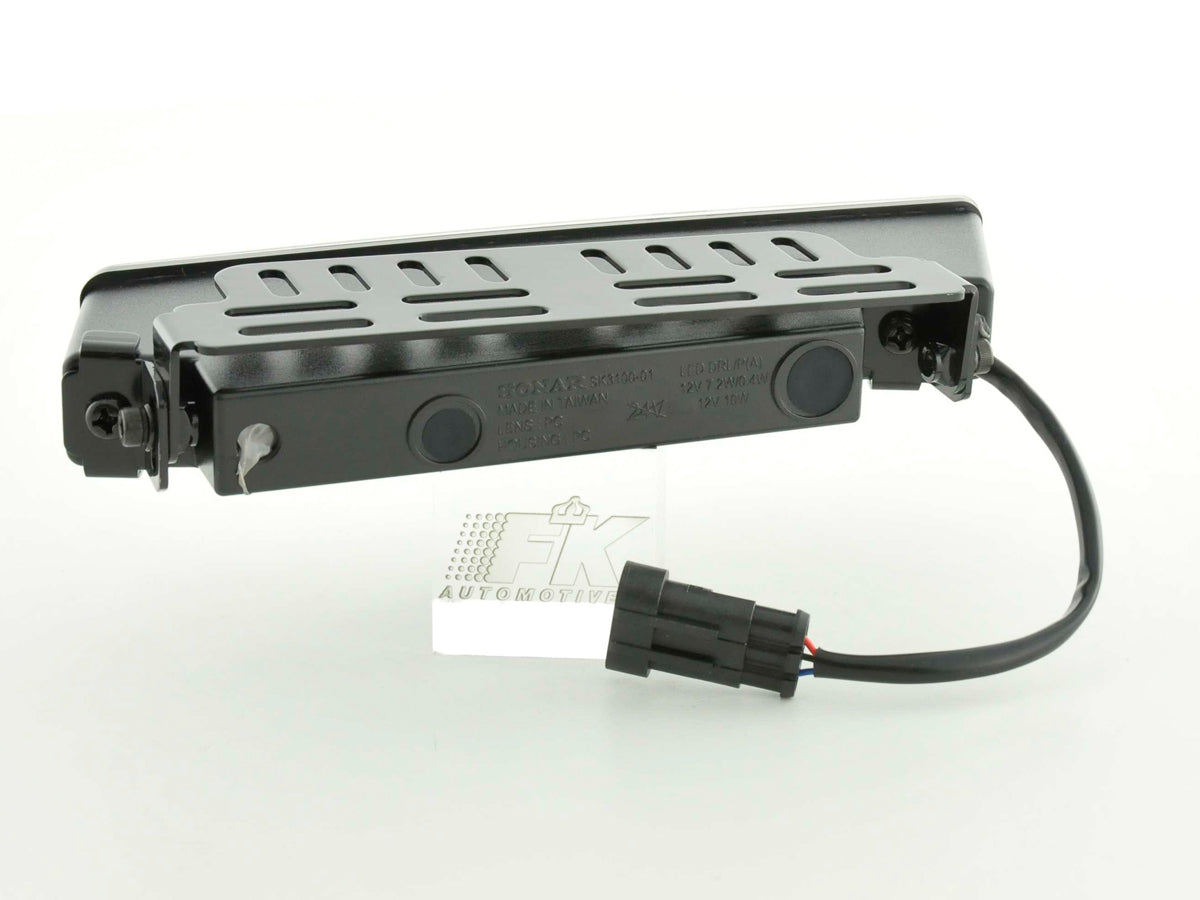 Tagfahrlicht LED mit Schaltrelais universal Set chrom
