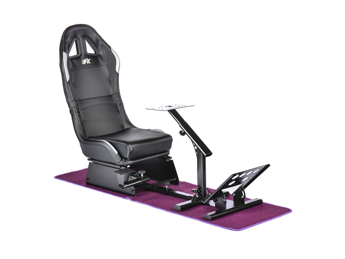 FK Schutzmatte Teppich lila für Rennsimulator Gamesitze