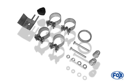 FOX Toyota Corolla E12 - Hatchback - TS Kompressor Endschalldämpfer Ausgang rechts/links - 2x80 Typ 13 rechts/links