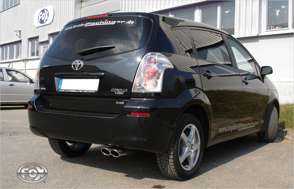 FOX Toyota Corolla Verso R1 Benzin Endschalldämpfer - 2x88x74 Typ 32