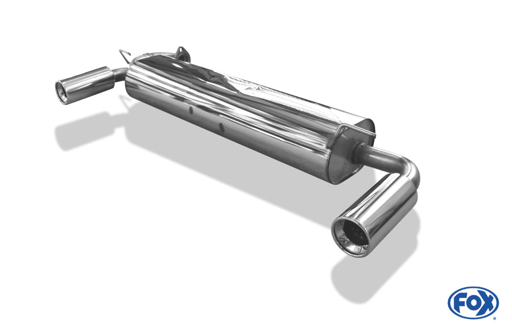 FOX Toyota MR2 Typ W1 Endschalldämpfer quer Ausgang rechts/links - 1x90 Typ 13 rechts/links