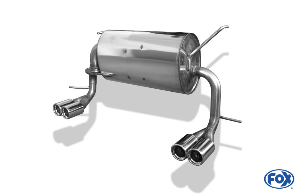 FOX Toyota MR2 Typ W3 Endschalldämpfer quer Ausgang rechts/links - 2x76 Typ 13 rechts/links