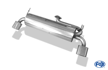 FOX Toyota RAV 4 II - 3-Türer Endschalldämpfer Ausgang rechts/links - 135x80 Typ 53 rechts/links