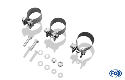 FOX Toyota RAV 4 II - 3-Türer Endschalldämpfer Ausgang rechts/links - 1x90 Typ 13 rechts/links