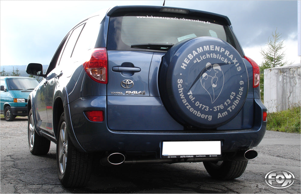 FOX Toyota RAV 4 III Endrohrsystem rechts/links passend auf original Mittelschalldämpfer - 140x90 Typ 32 rechts/links