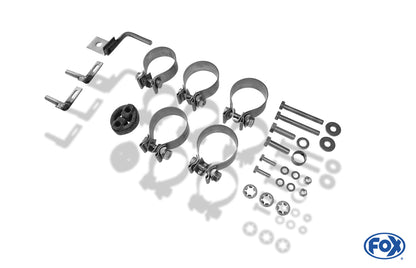 FOX Toyota RAV 4 III Endrohrsystem rechts/links passend auf original Mittelschalldämpfer - 140x90 Typ 32 rechts/links