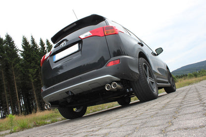 FOX Toyota RAV 4 IV Endrohrsystem rechts/links passend auf original Mittelschalldämpfer - 2x80 Typ 17 rechts/links