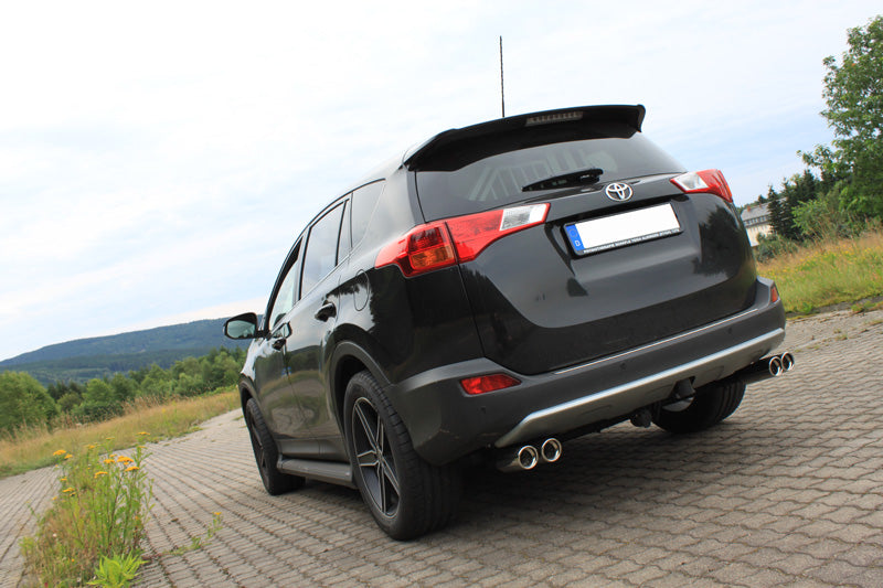 FOX Toyota RAV 4 IV Endrohrsystem rechts/links passend auf FOX-Mittelschalldämpfer - 2x80 Typ 17 rechts/links