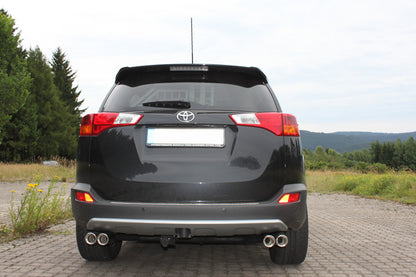 FOX Toyota RAV 4 IV Endrohrsystem rechts/links passend auf original Mittelschalldämpfer - 2x80 Typ 17 rechts/links