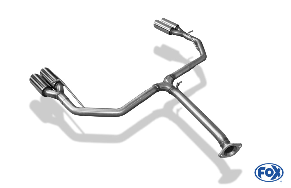 FOX Toyota RAV 4 IV Endrohrsystem rechts/links passend auf FOX-Mittelschalldämpfer - 2x80 Typ 17 rechts/links