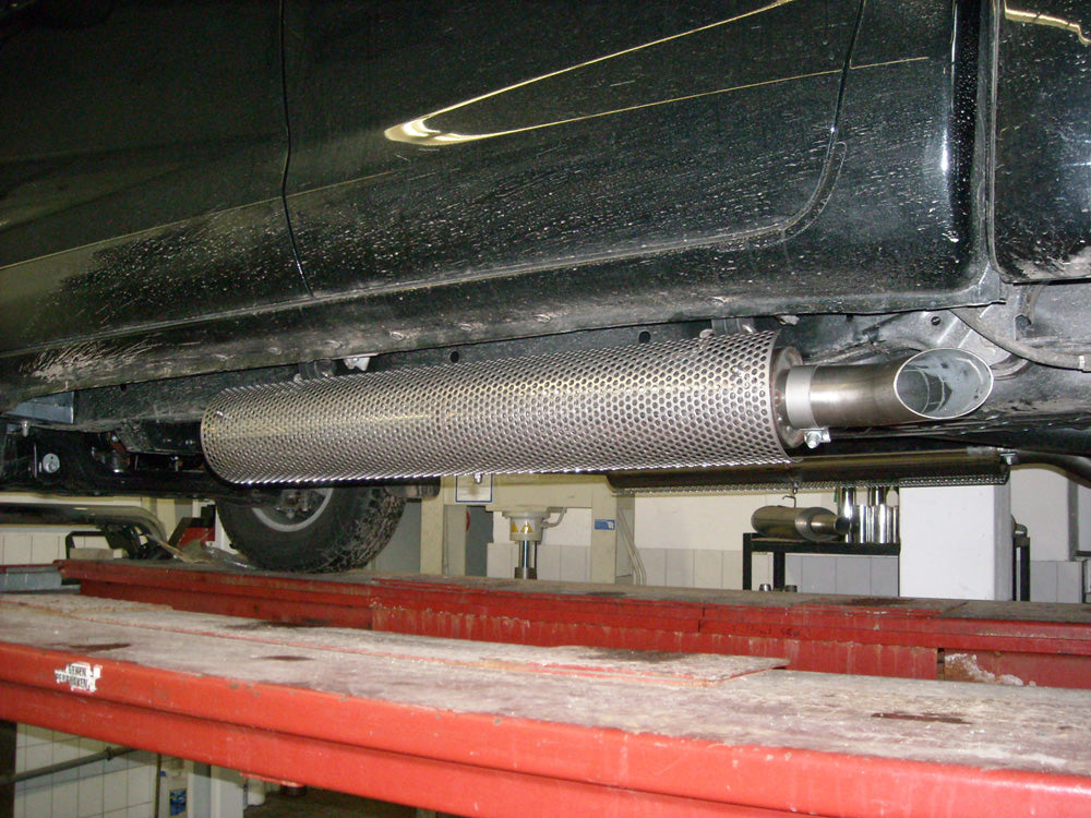 FOX Toyota Hilux III KUN25 - Double Cap - Double Cap Halbanlage Sidepipe, bestehend aus 2 Endschalldämpfern - 1x76 Typ 26 rechts/links