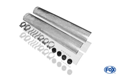 FOX Toyota Hilux III KUN25 - Double Cap - Double Cap Halbanlage Sidepipe, bestehend aus 2 Endschalldämpfern - 1x76 Typ 26 rechts/links