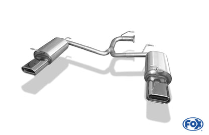 FOX Toyota Avensis T25 Diesel - Combi Endschalldämpfer rechts/links - 160x80 Typ 53 rechts/links