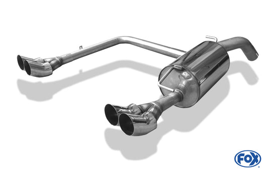 FOX Toyota Yaris TS P1 Endschalldämpfer Ausgang rechts/links - 2x76 Typ 18 rechts/links
