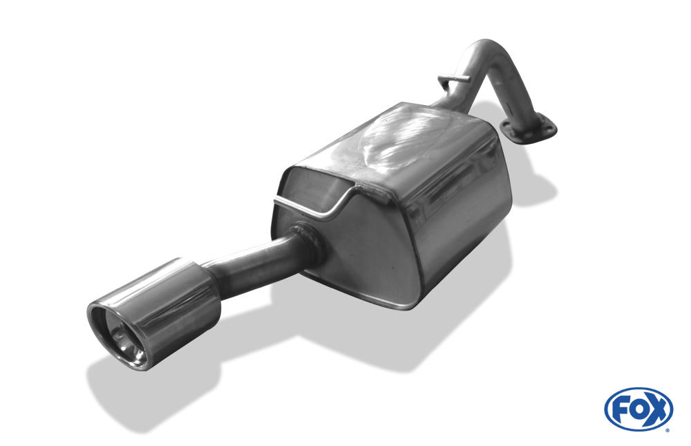 FOX Toyota Yaris XP9 TS Endschalldämpfer einseitig passend an original Stoßstange - 1x90 Typ 17