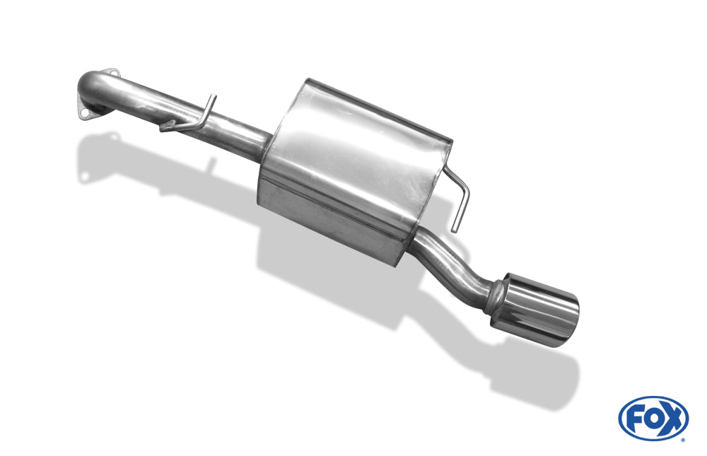FOX Toyota Yaris XP9 TS Endschalldämpfer einseitig passend an original Stoßstange - 1x90 Typ 17