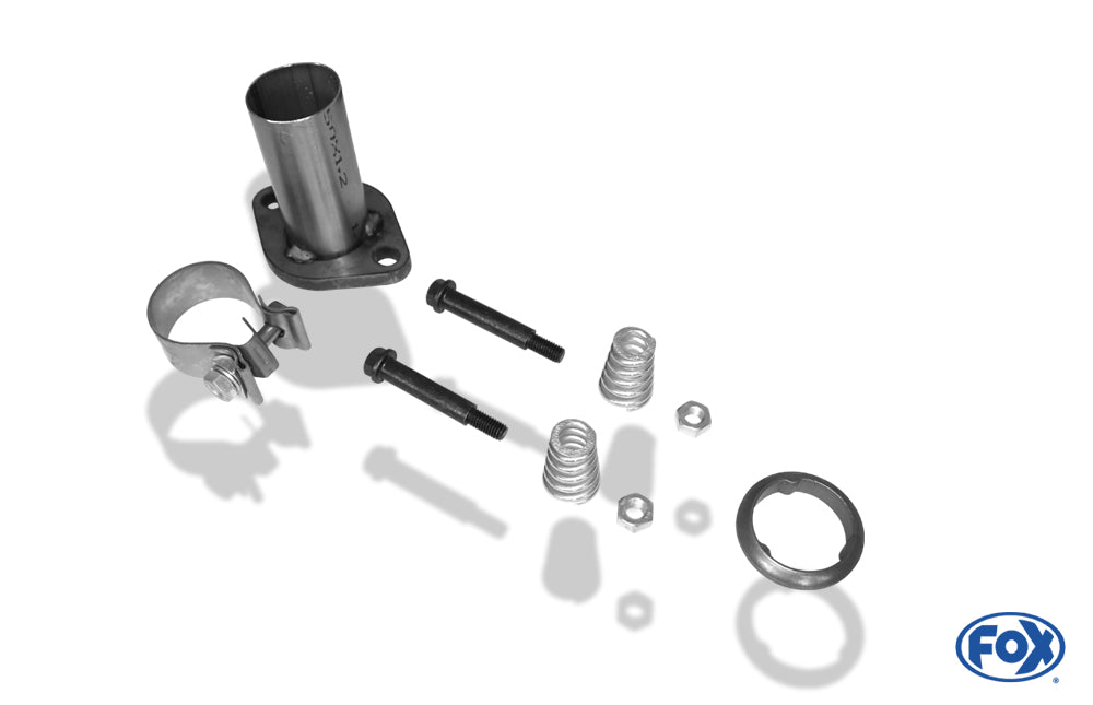 FOX Toyota Yaris XP9 TS Endschalldämpfer einseitig passend an original Stoßstange - 1x90 Typ 17