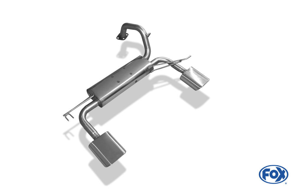 FOX Toyota Yaris XP9F Endschalldämpfer quer Ausgang rechts/links - 150x70 Typ 53 rechts/links