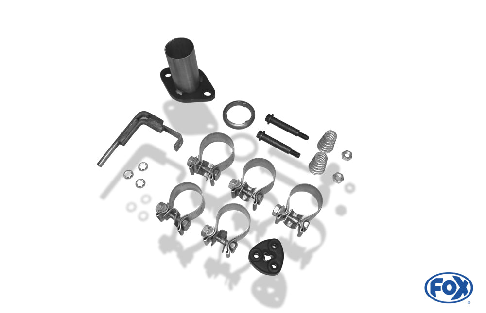 FOX Toyota Yaris XP9F Endschalldämpfer quer Ausgang rechts/links - 1x90 Typ 17 rechts/links