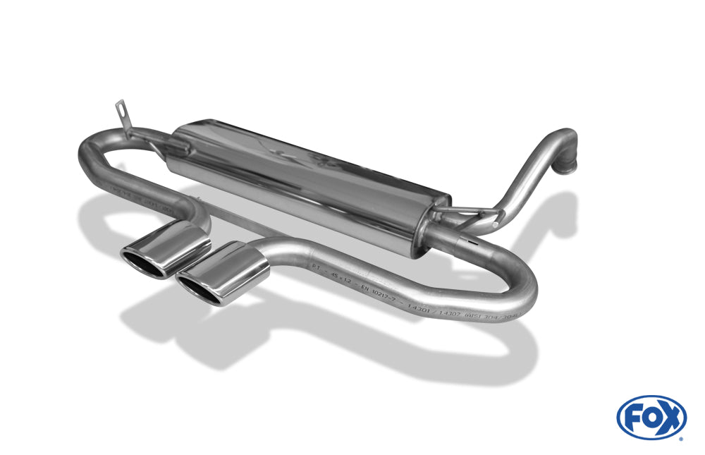 FOX CitroenC1/ Peugeot 107/ Toyota Aygo Endschalldämpfer Ausgang mittig - 2x86x54 Typ 32