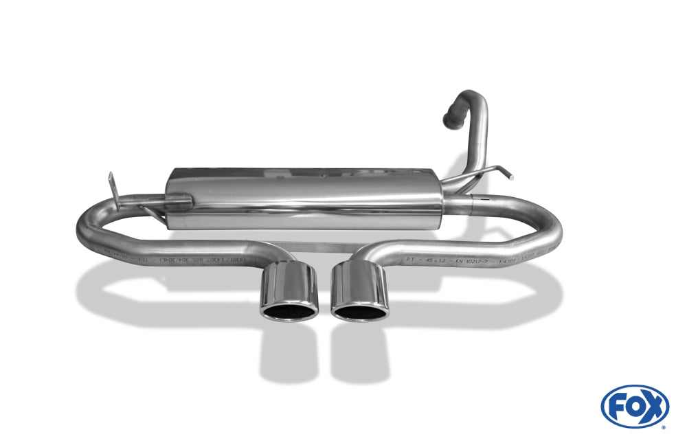 FOX CitroenC1/ Peugeot 107/ Toyota Aygo Endschalldämpfer Ausgang mittig - 2x86x54 Typ 32