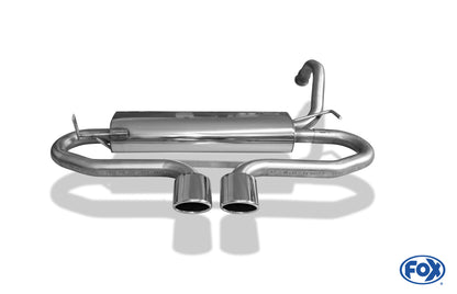 FOX CitroenC1/ Peugeot 107/ Toyota Aygo Endschalldämpfer Ausgang mittig - 2x86x54 Typ 32